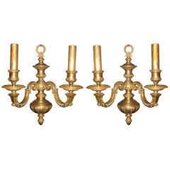 Pair Of Caldwell neoclassical Style Gilt bronze Sconces