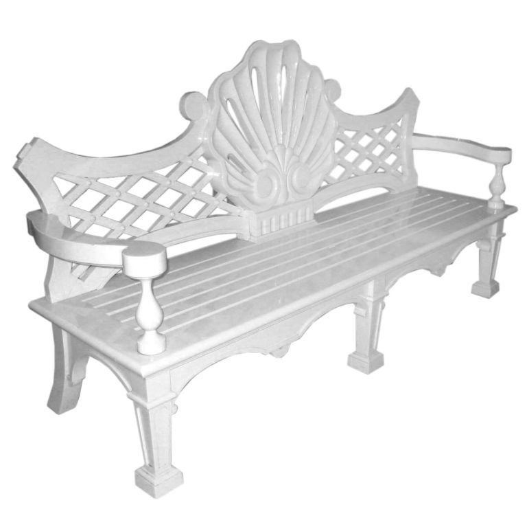 Fantastic Garden Bench By Oscar De La Renta at 1stDibs