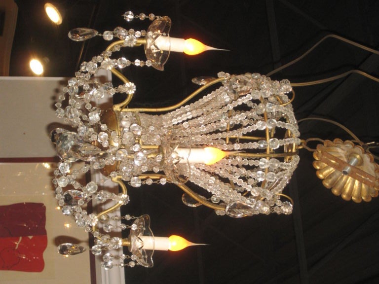 French Crystal Balloon Shape Chandelier