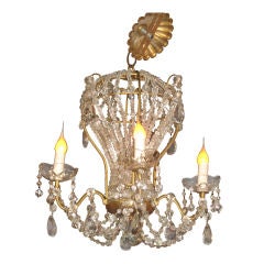 French Crystal Balloon Shape Chandelier