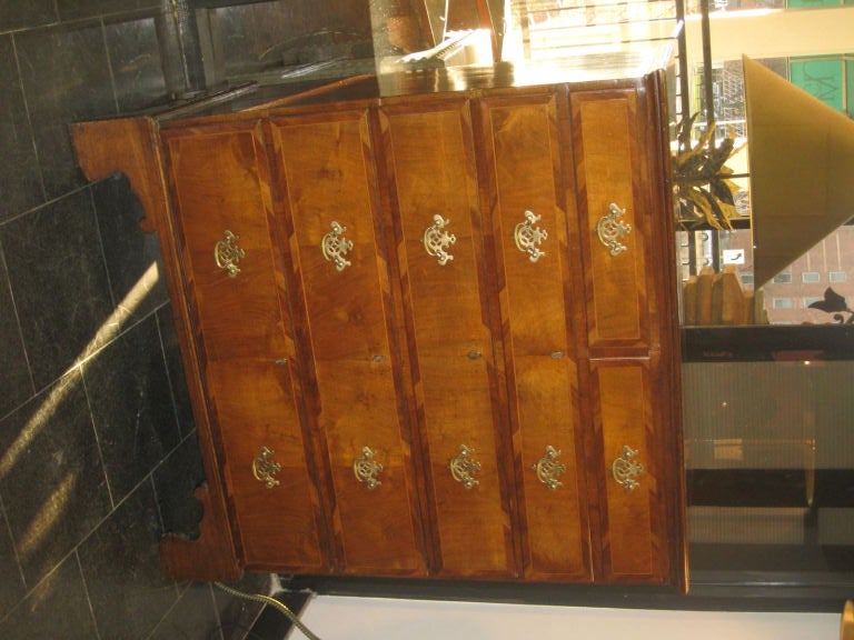 Early fruitwood inlaid chest