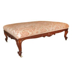 Large Used French Ottoman