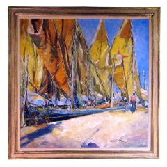 Signed Oil On Canvas By Pal Fried