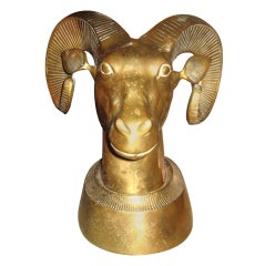 Brass Rams Head