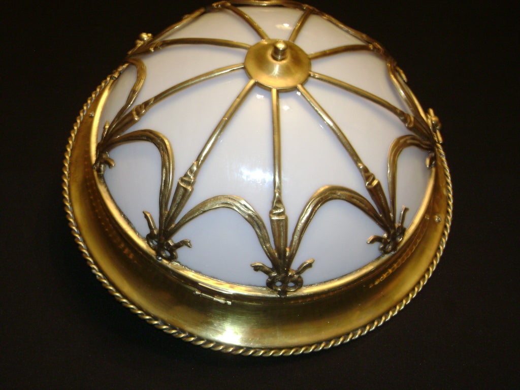 These light fixtures are from a Paris hotel.They are priced individually and are also available in silverplated finish