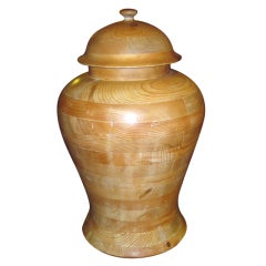 Oversize Wooden Ginger Jar