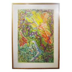Signed And Numbered Framed Abstract Lithograph By G. Thorne 8