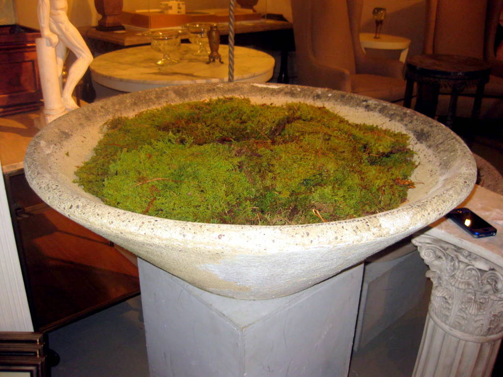 Four Very Large Concrete Mid Century English Planters