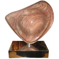 Vintage Carved And Polished Marble Sculpture
