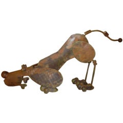 "Fido" Steel Articulated Dog Sculpture