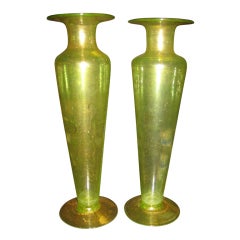 Pair Of Venetian Glass Vases