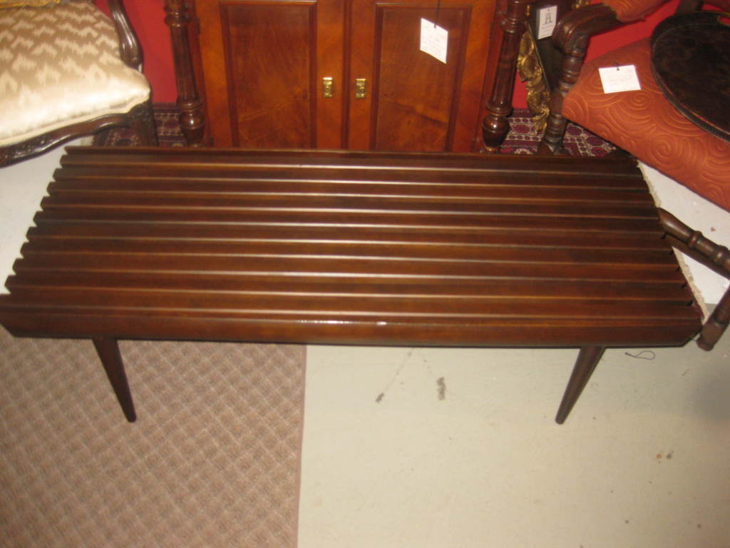 Swedish slat cocktail table or bench