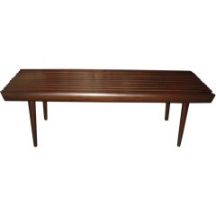 Swedish Modern Slat Table/Bench