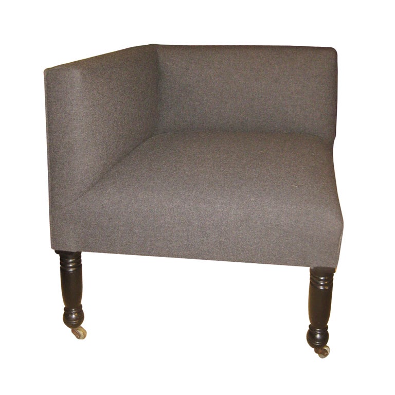 Ebonized Corner Chair For Sale