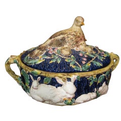 Tureen With Rabbits And Birds