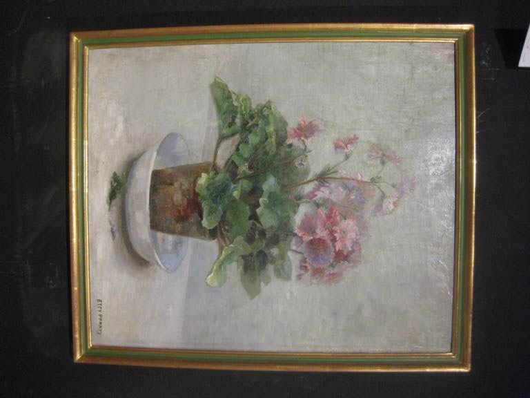 Oil on board signed Etty Perret