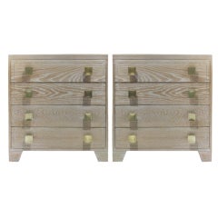 Pair Of Limed Oak Chests