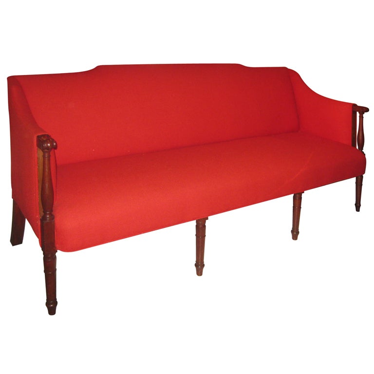 American 19TH C Federal Sofa