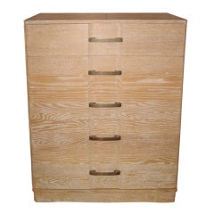 Five Drawer Limed Chest
