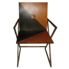Art Deco Designer Wooden Chair