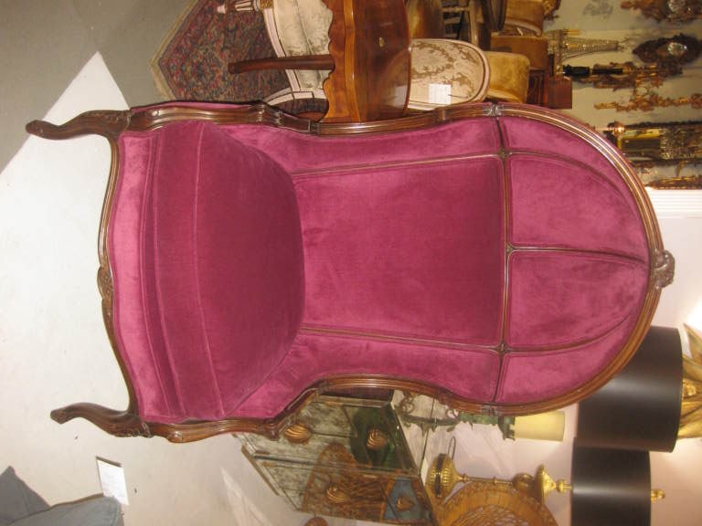 Antique porters chair with new upholstery