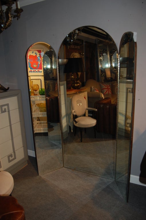 tri fold full length mirror
