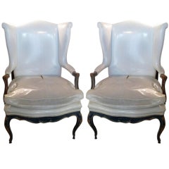 Pair Of French Wingchairs