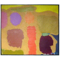 Abstract Oil On Canvas Signed N. Poysa 11