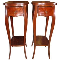 Pair Of Rare French Parquetry Side tables
