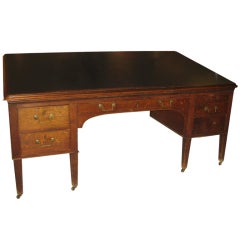 English Architects Desk With Adjustable Top In Three Directions