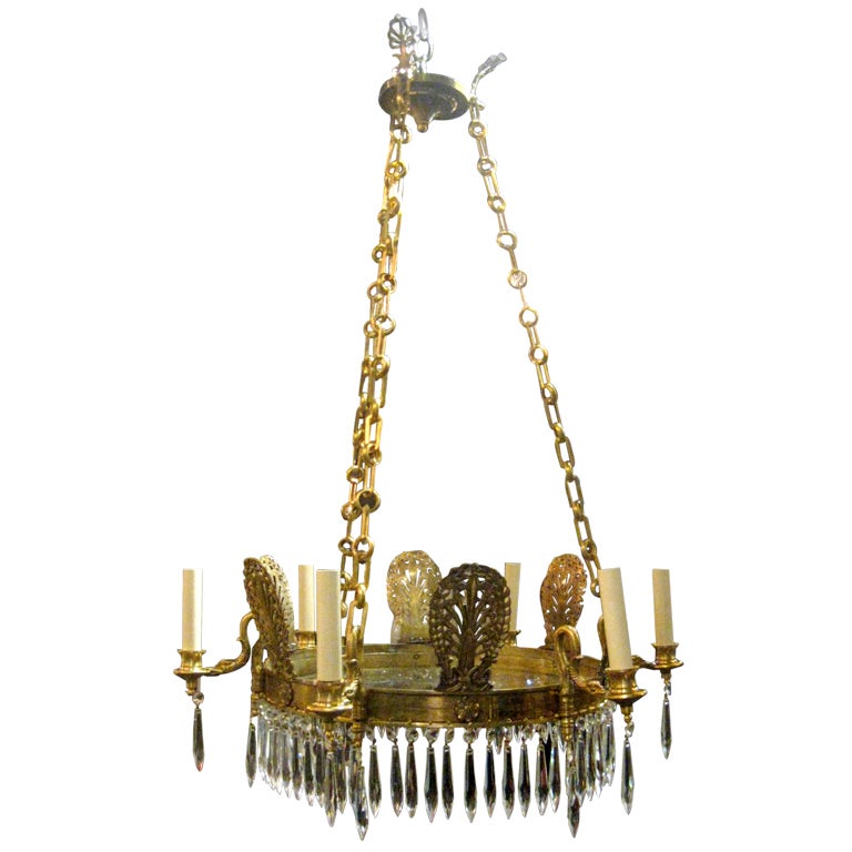 French Empire Style Chandelier For Sale