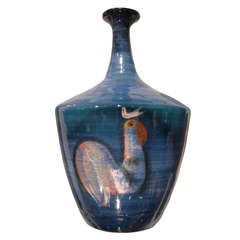 Polia Pillin Bottle with Three Roosters