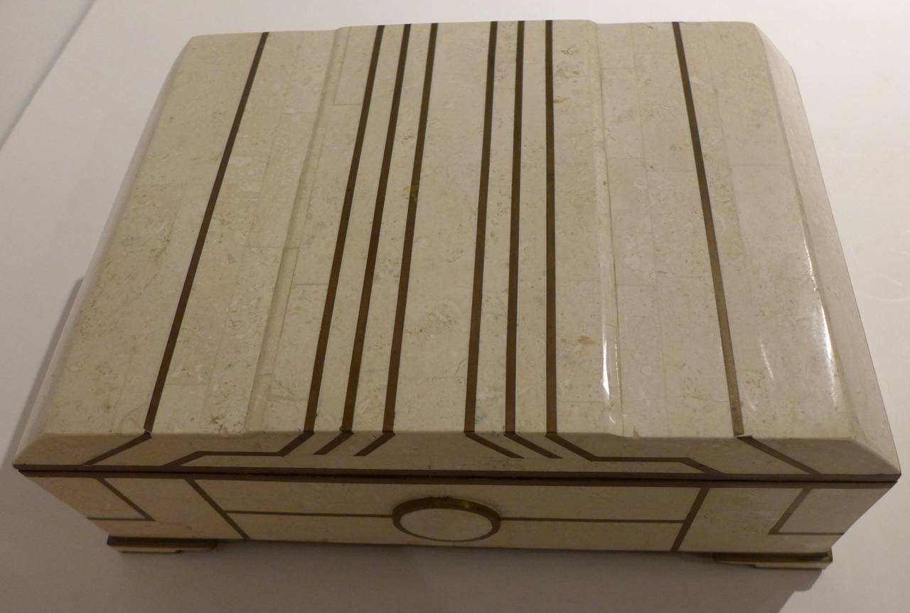 Footed Box by Maitland-Smith In Excellent Condition In New York, NY
