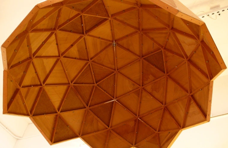 Cross-section of geodesic dome with a 38