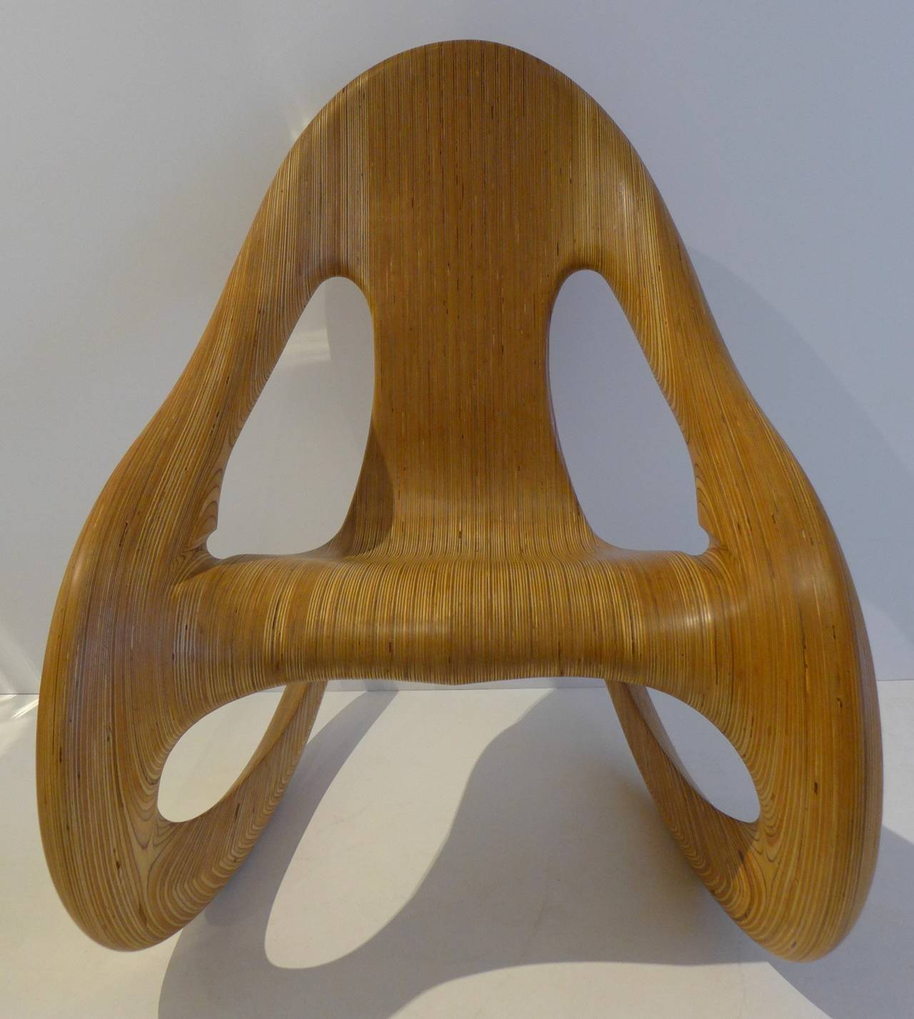 American Sculptural Craft Rocking Chair by Carl Gromoll