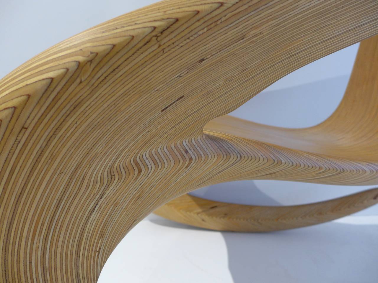 Birch Sculptural Craft Rocking Chair by Carl Gromoll