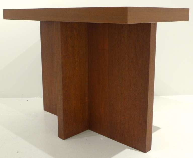 Mid-Century Modern Cruciform Side Table by Vladimir Kagan