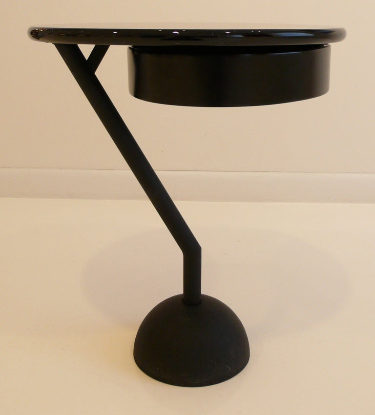 Accent Table with Pivoting Drawer by Valerio Mazzei