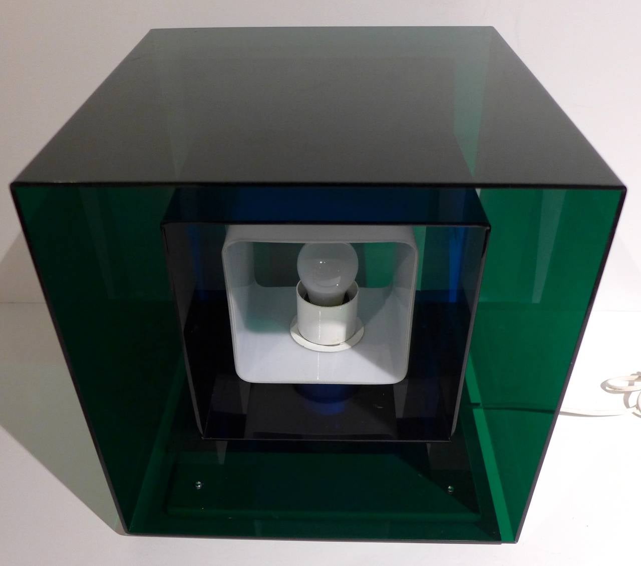 Late 20th Century Stilnovo Kinetic Cube Lamp