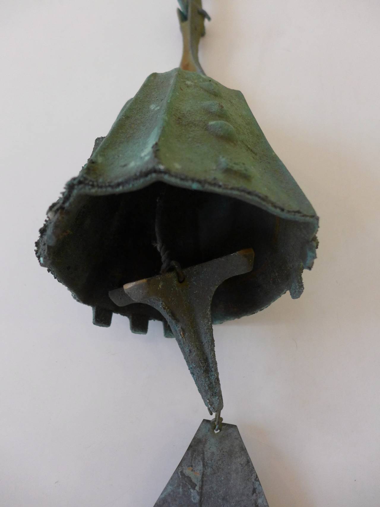 Mid-Century Modern Two Paolo Soleri Bronze Wind Bells