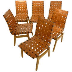 Set of Six Abel Sorenson Chairs for Knoll 12