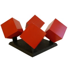 Escultura geométrica Maqueta de John Raible