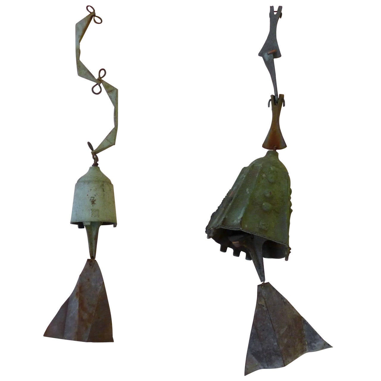 Two Paolo Soleri Bronze Wind Bells At 1stdibs Two Paolo Soleri Bronze Wind Bells 1