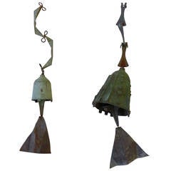 Two Paolo Soleri Bronze Wind Bells