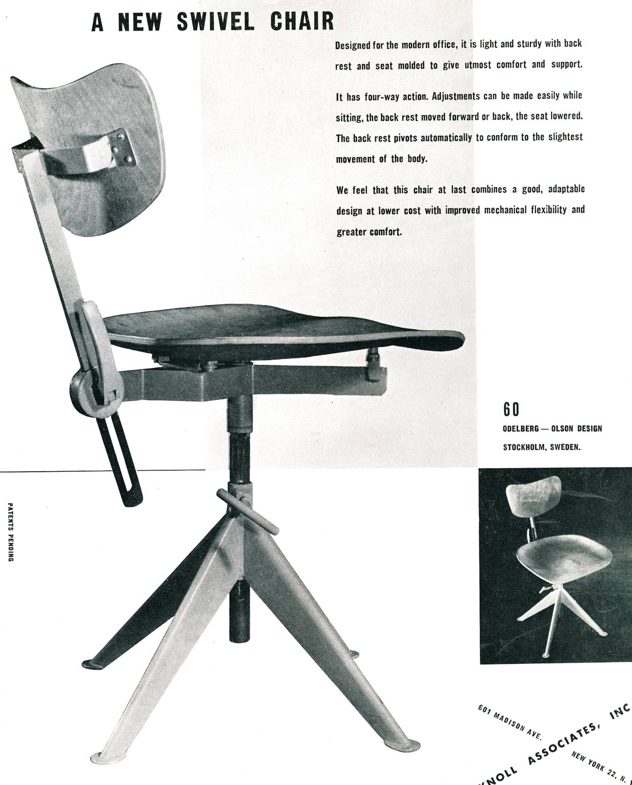 Odelberg Olsen Work Chairs For Sale 2