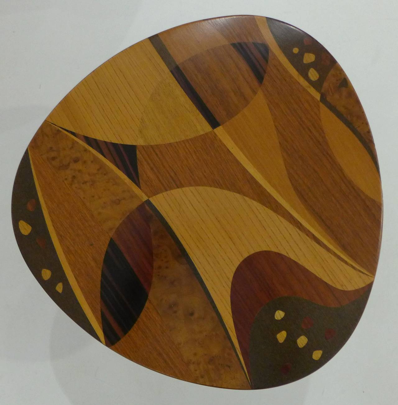 Erno Fabry Nest of Tables with Exotic Wood Inlay 1