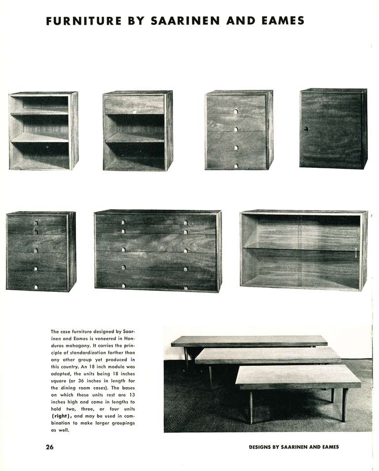 Important Eames/Saarinen Modular Case Goods 3
