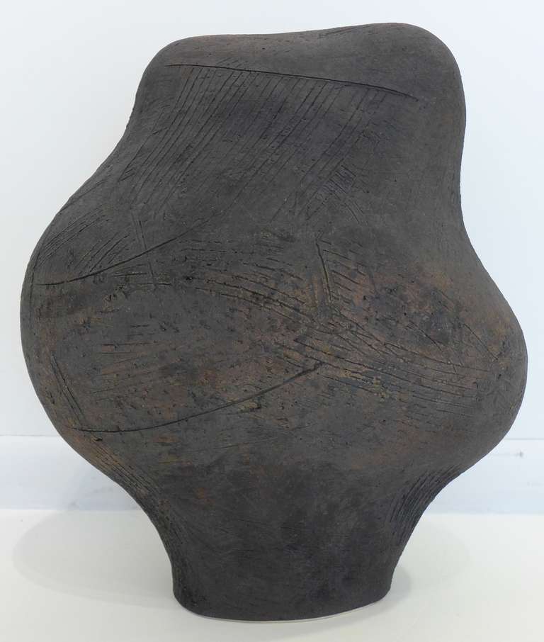 Sculpture en céramique abstraite de George Roby