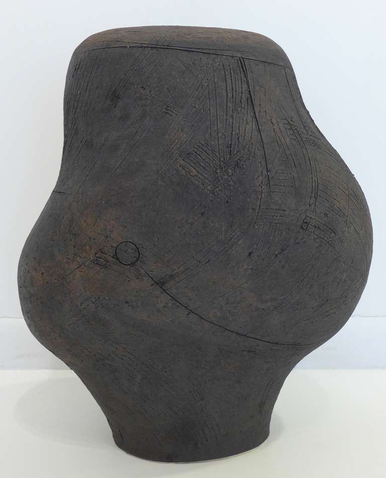 Mid-Century Modern Abstract Ceramic Sculpture by George Roby