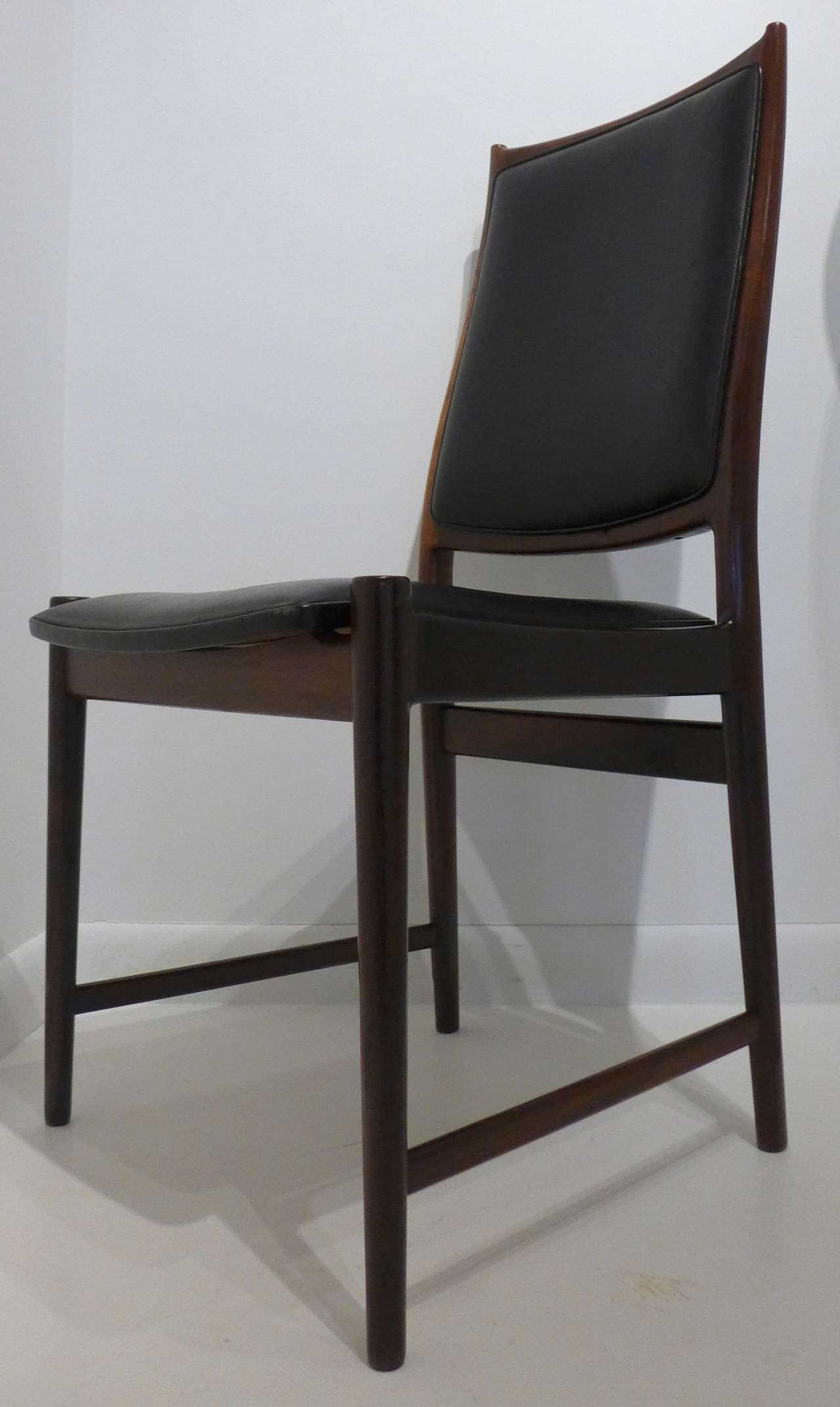 Scandinavian Modern Elegant Rosewood Chair by Torbjorn Afdal
